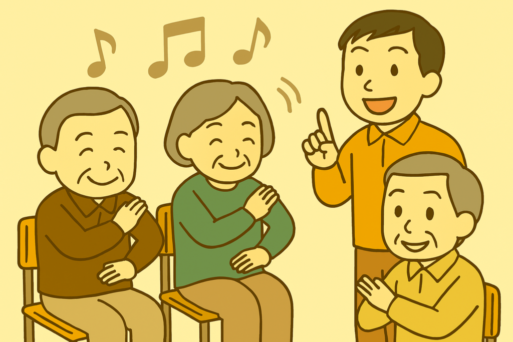 どんぐり肩たたき体操|音楽・リズム・体操・脳トレが一体