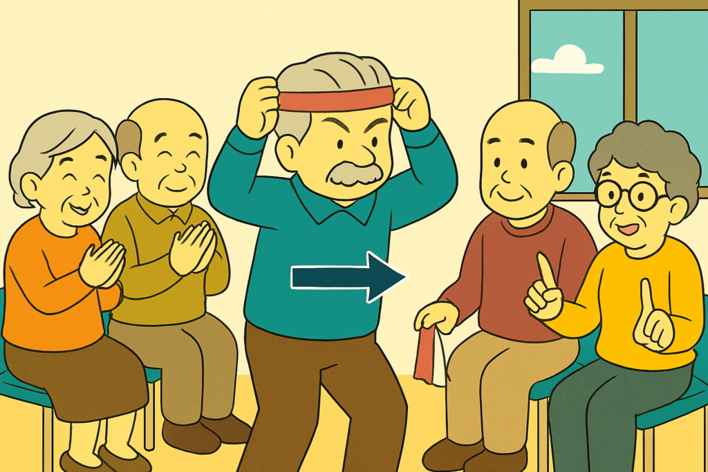 「はちまきリレーゲーム」の遊び方