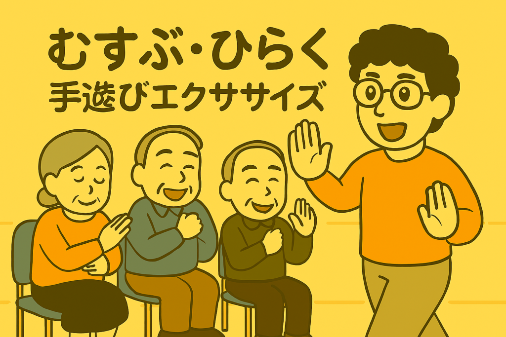 高齢者向けレクリエーション「むすぶ・ひらく手遊びエクササイズ」