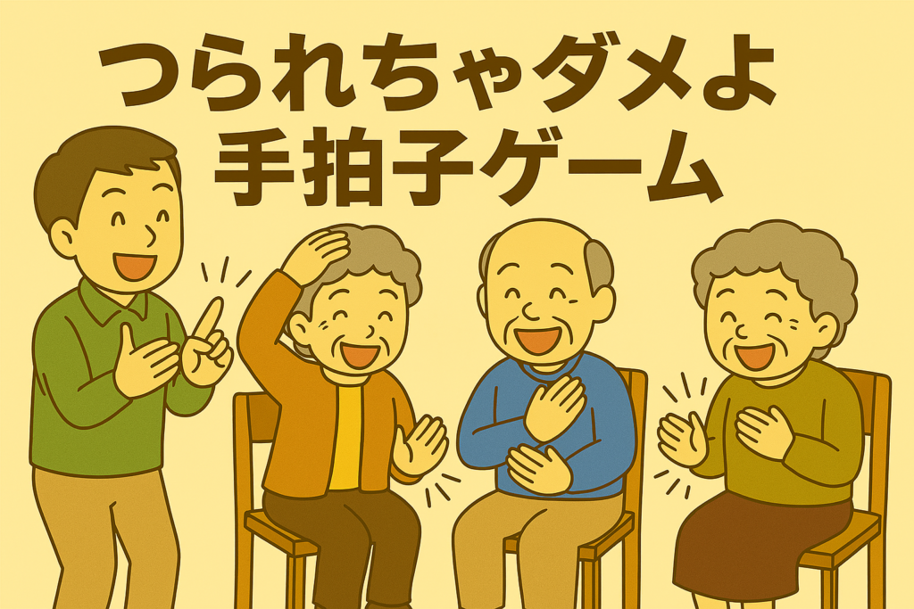 つられちゃダメよ手拍子ゲーム｜高齢者向け脳トレ・注意力アップレクリエーションのやり方